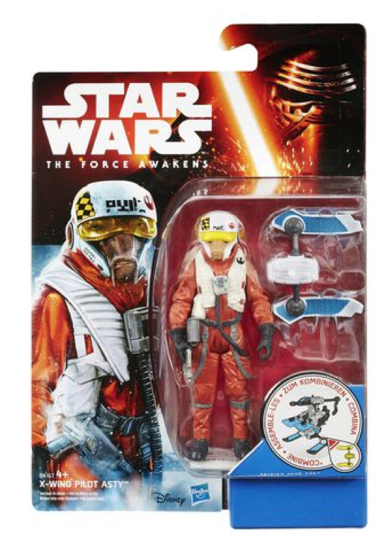 Star Wars Force Awakens X-Wing Pilot Asty 3.75 Inch Action Figure