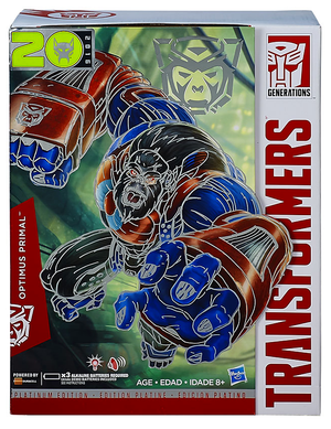 Damaged Packaging Transformers Generations Leader Optimus Primal 2016 Platnum Edition Year Of The Monkey Action Figure