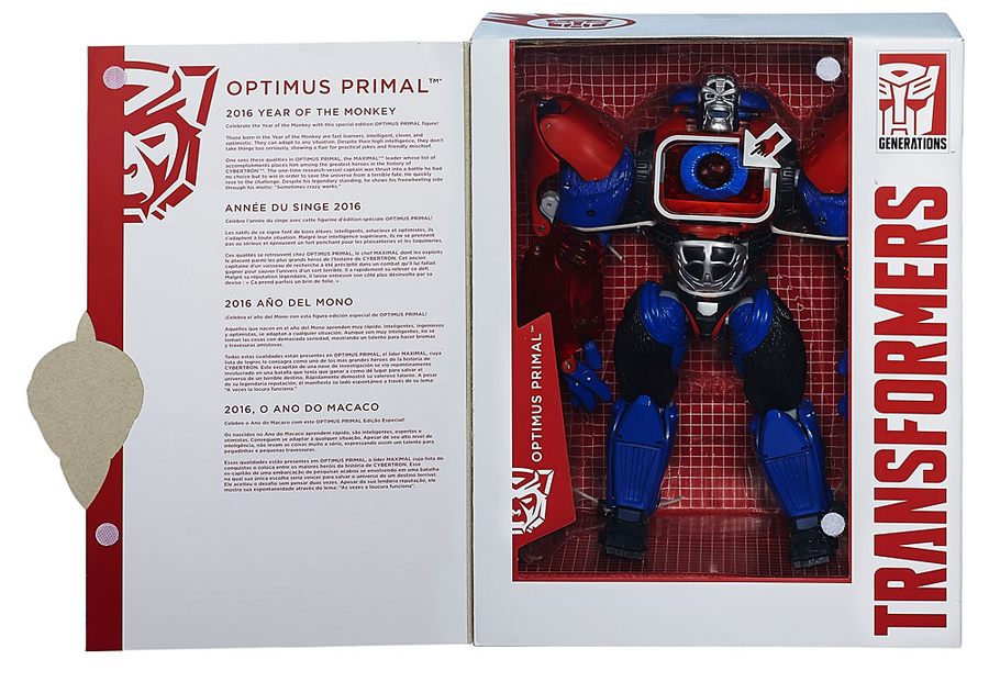 Damaged Packaging Transformers Generations Leader Optimus Primal 2016 Platnum Edition Year Of The Monkey Action Figure