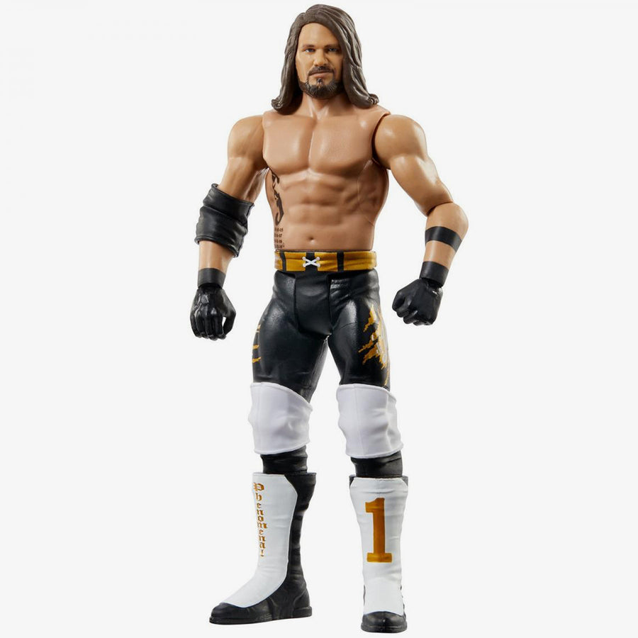 WWE Wrestling Basic Series #108 AJ Styles White/Gold Chase Variant Action Figure