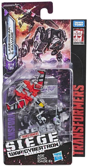 Transformers Siege War For Cybertron Micromaster Ravage & Laserbeak Action Figure