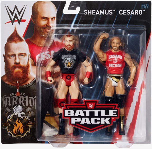Damaged Packaging WWE Wrestling Basic Series #49 Sheamus & Cesaro Action Figure 2 Pack