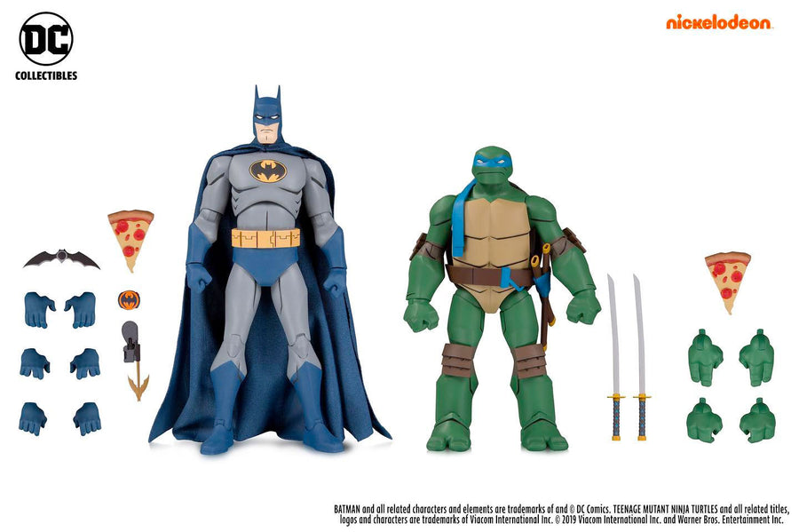 DC Collectibles Batman v Teenage Mutant Ninja Turtles Batman & Leonardo Action Figure 2-Pack