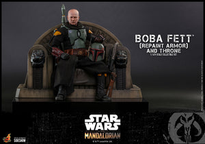 Star Wars Hot Toys Mandalorian Boba Fett Repaint Armor & Throne 1:6 Scale Action Figure TMS056 Pre-Order