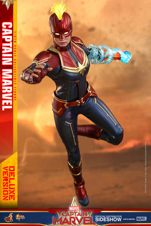 Marvel Hot Toys Captain Marvel Deluxe 1:6 Scale Action Figure MMS522