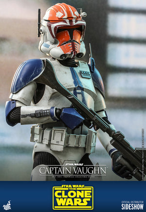 Star Wars Hot Toys The Clone Wars Clone Captain Vaughn 1:6 Scale Action Figure TMS065 Pre-Order
