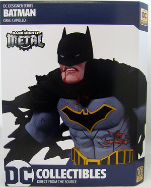 DC Batman Black and White Designer Series Dark Nights Metal Greg Capullo Batman 12 Inch Statue - Action Figure Warehouse Australia | Comic Collectables