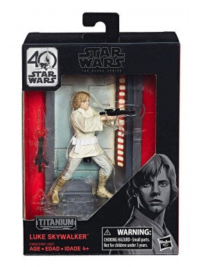 Star Wars Titanium Series 40th Anniversary Wave 1 Luke Skywalker Action Figure