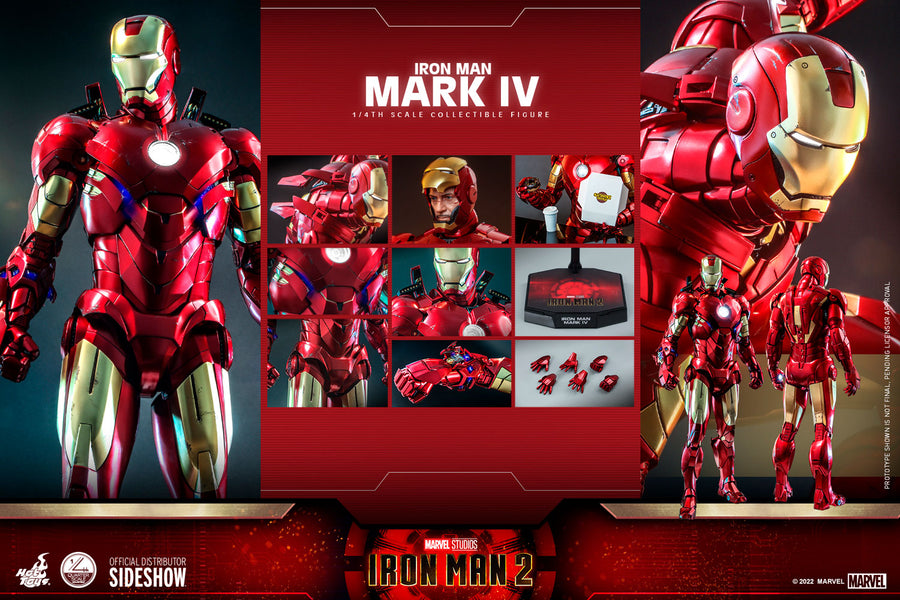 Marvel Hot Toys Iron Man 3 Mark IV 1:4 Scale Action Figure QS020 Pre-Order
