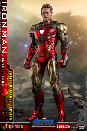 Marvel Hot Toys Avengers Endgame Battle Damaged Iron Man Mark LXXXV Diecast 1:6 Scale Action Figure MMS543D33