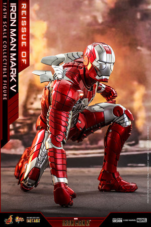 Marvel Hot Toys Iron Man 2 Mark V Reissue 1:6 Scale Action Figure MMS400D18 Pre-Order
