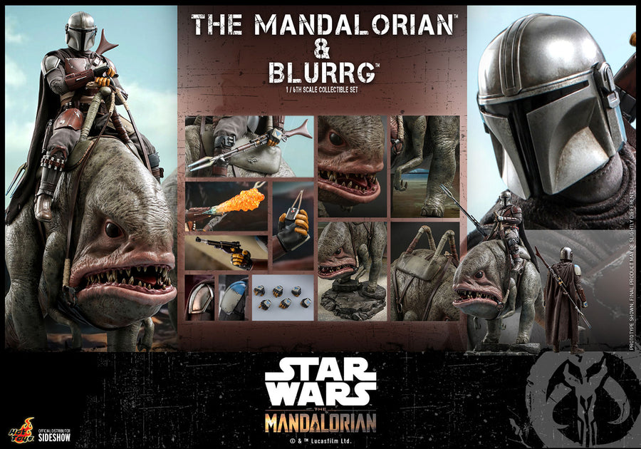 Star Wars Hot Toys Mandalorian & Blurrg 1:6 Scale Action Figure TMS046 Pre-Order