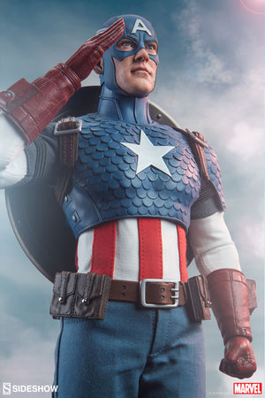 Marvel Sideshow Collectibles Captain America 1:6 Scale Action Figure