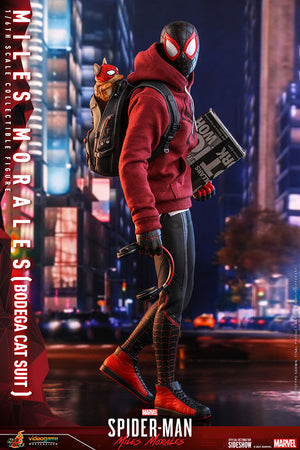Marvel Hot Toys Spider-Man Miles Morales Bodega Cat Suit 1:6 Scale Action Figure VGM50