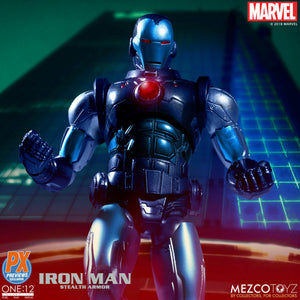Marvel Mezco PX Exclusive Iron Man Stealth Armour One:12 Scale Action Figure