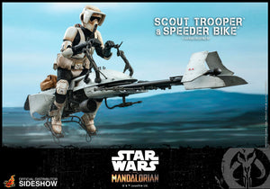 Star Wars Hot Toys The Mandalorian Scout Trooper & Speeder Bike 1:6 Scale Action Figure TMS017