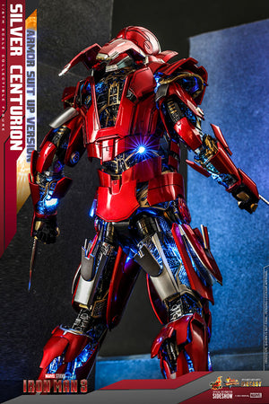 Marvel Hot Toys Iron Man 3 Mark XXXIII Silver Centurion Armor Suit Up 1:6 Scale Diecast Action Figure MMS618D43 Pre-Order