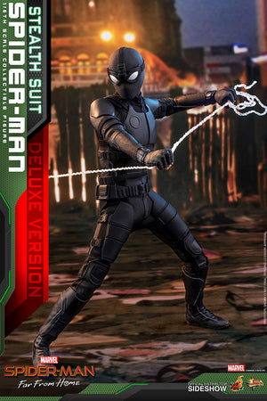 Marvel Hot Toys Spider-Man Deluxe Far From Home Stealth Suit 1:6 Scale Action Figure MMS541