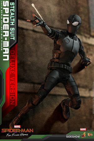 Marvel Hot Toys Spider-Man Deluxe Far From Home Stealth Suit 1:6 Scale Action Figure MMS541