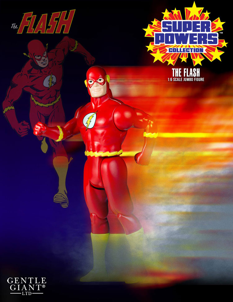 DC Gentle Giant Super Powers Vintage Jumbo The Flash Action Figure