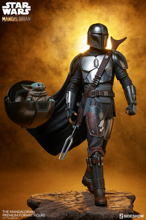 Star Wars Sideshow Collectibles The Mandalorian Premium Format 1:4 Scale Statue