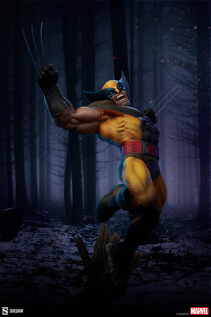 Marvel Sideshow Collectibles X-Men Wolverine Brown Suit Premium Format 1:4 Scale Statue